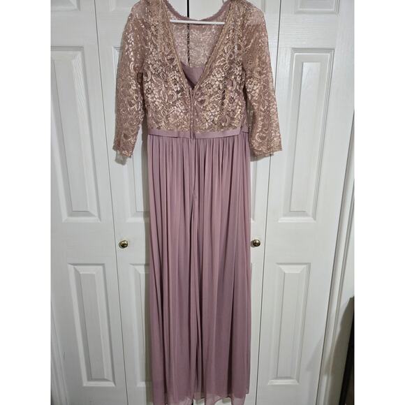 David's bridal size 12 women's mauve formal gown - Picture 7 of 13